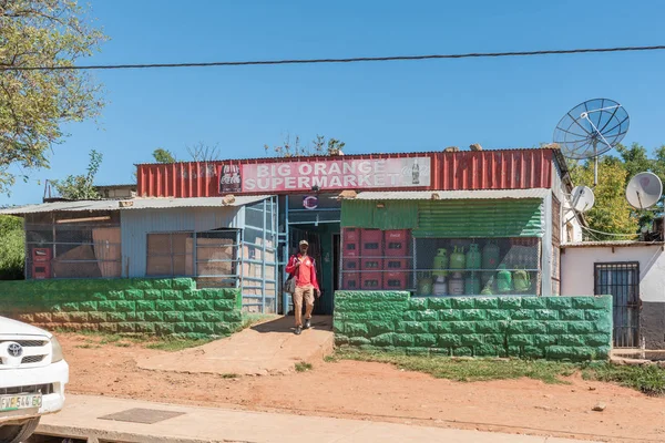 Monte Fletcher Sudáfrica Marzo 2018 Una Escena Callejera Con Supermercado — Foto de Stock