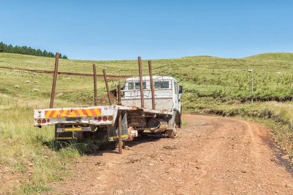 Pot River Pass South Africa March 2018 Broken Truck Bottom — Stock Photo, Image