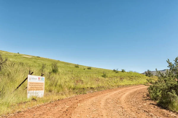 Elands Height Pass South Africa March 2018 Road Maintenance Information — Stock Photo, Image