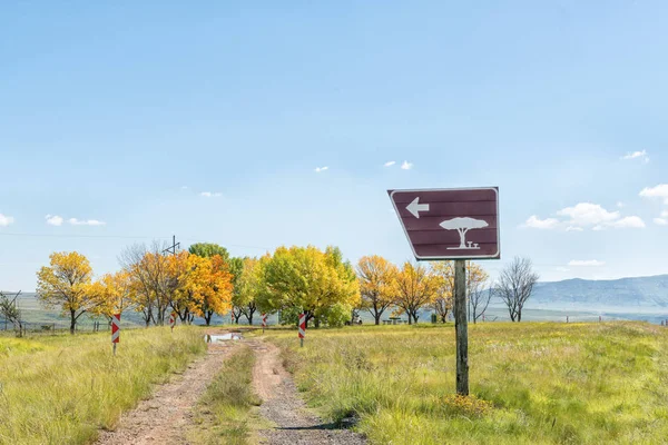 Roadside Picnic Spot Top Kraai River Pass Barkly East Lady — Stock Photo, Image