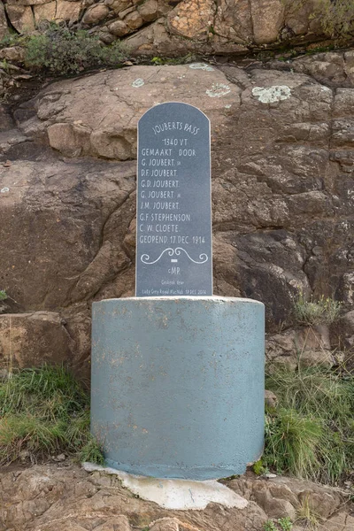 Lady Grey South Africa March 2018 Replacement Memorial Plaque Top — Stock Photo, Image