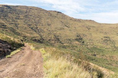 Bayan Grey, Eastern Cape Province tarihi Jouberts geçidinde görünümünden
