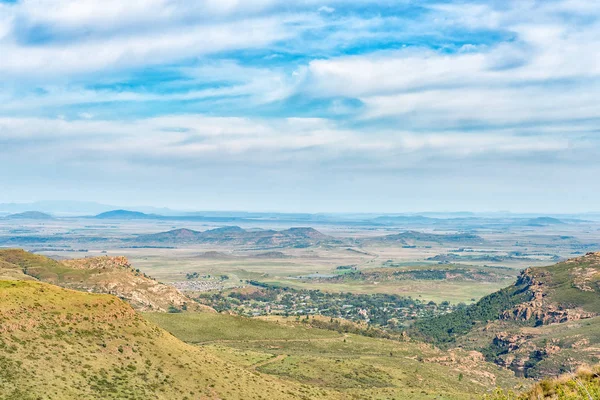 Vista Desde Histórico Paso Jouberts Lady Grey Provincia Oriental Del — Foto de Stock