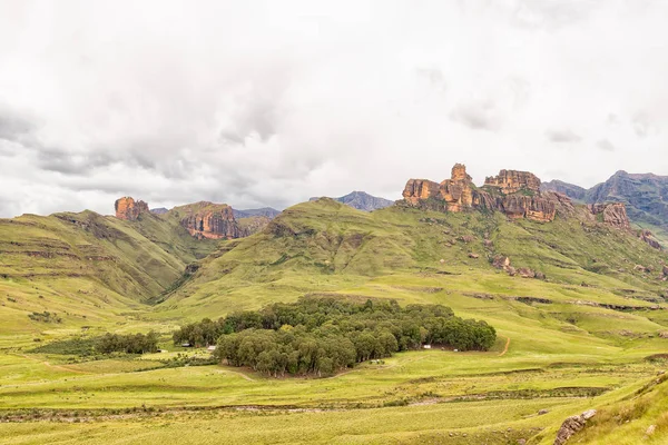 Kwazulu Natal Deki Drakensberg Yakınındaki Underberg Kalede Bahçe Bahçe Castle — Stok fotoğraf