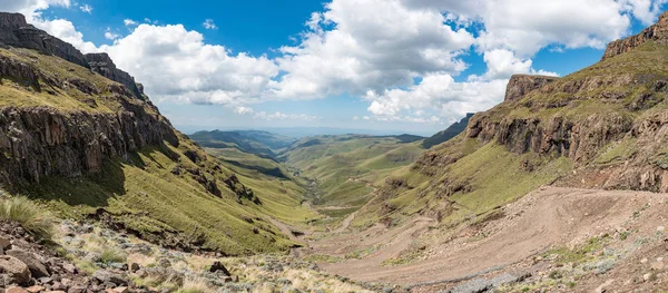 Güney Afrika Lesotho Arasındaki Sınırda Sani Geçişindeki Saç Tokası Vurgun — Stok fotoğraf