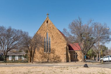 Kroonstad. Güney Afrika, 30 Temmuz 2018: Anglikan Kilisesi, St. George Kroonstad, bir kasaba ücretsiz devlet Province, Güney Afrika için şehit