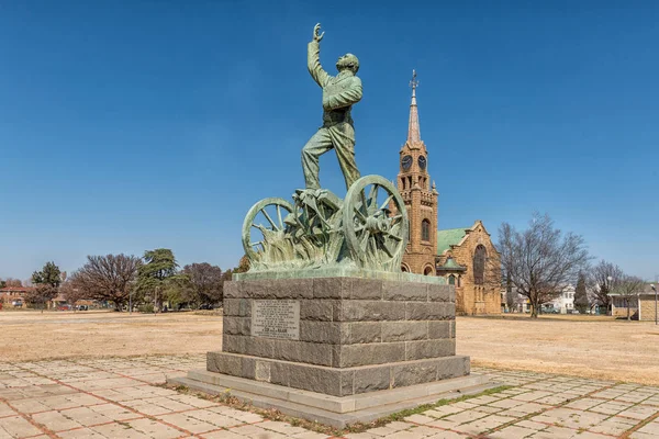 Kroonstad Sudáfrica Julio 2018 Los Sarel Cilliers Monumento Kroonstad Una — Foto de Stock