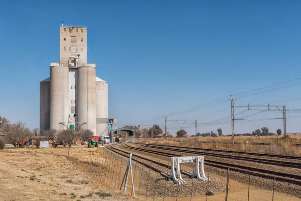 Rooiwal África Sul Julho 2018 Silos Rooiwal Lado Ferrovia Perto — Fotografia de Stock