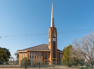 Theunissen, Güney Afrika, 2 Ağustos 2018: Hollandalı kilise Theunissen-West, Theunissen ücretsiz devlet il il reform.