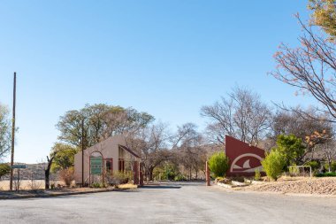 Vanderkloof, Güney Afrika, Ağustos 6, Vanderkloof, Northern Cape Province tatil beldesinde girişinde