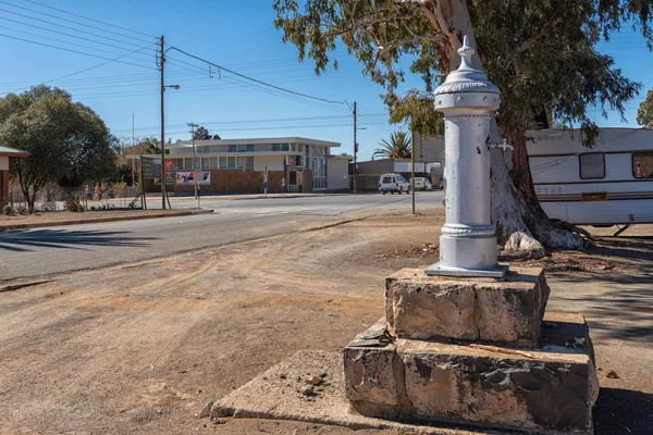 Petrusville Sudáfrica Agosto 2018 Una Escena Callejera Con Histórica Fuente — Foto de Stock