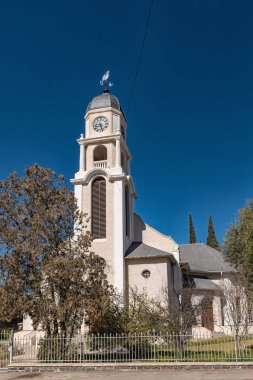 Petrusville, Güney Afrika, 6 Ağustos 2018: bir sokak sahne, Petrusville, Northern Cape Province içinde Hollanda Reform Kilisesi