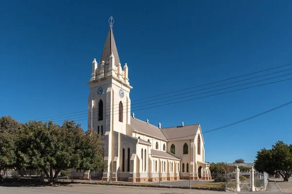 Britstown Sudafrica Agosto 2018 Una Scena Strada Con Chiesa Riformata — Foto Stock