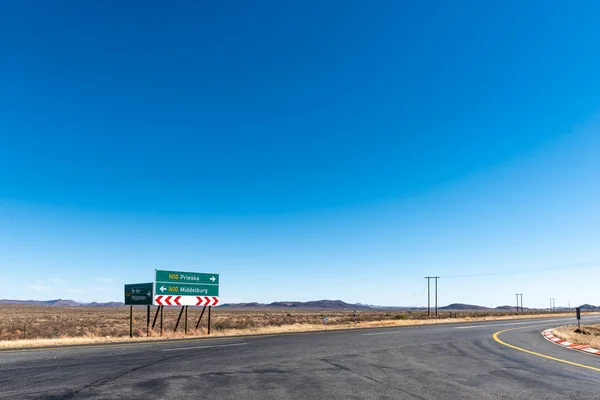 Señales Direccionales Conjunción Las Carreteras N10 R48 Aar Provincia Del — Foto de Stock