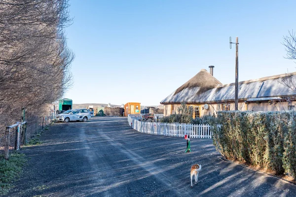 Sutherland Jižní Afrika Srpna 2018 Ranní Scéna Sterland Caravan Park — Stock fotografie