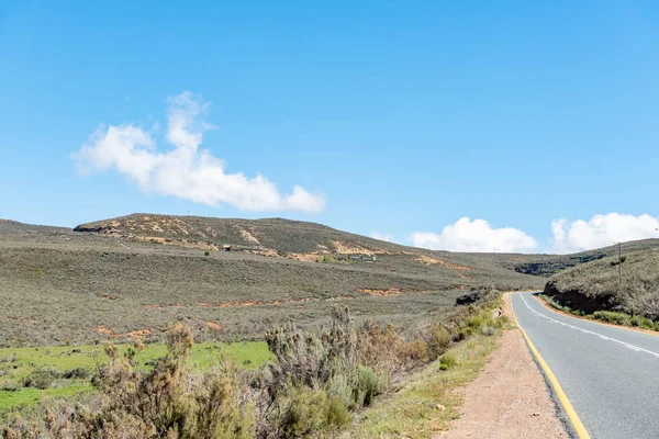Hottentotskloof Pass Road R46 Ceres Western Cape Province Trucks Visible — Stock Photo, Image
