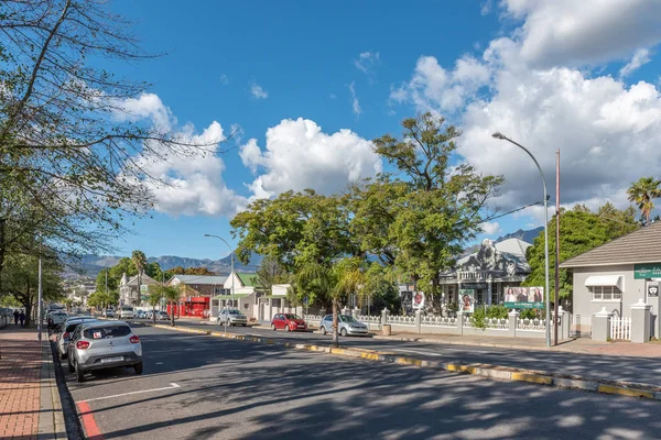 Wellington Sudáfrica Agosto 2018 Una Escena Callejera Con Negocios Personas — Foto de Stock