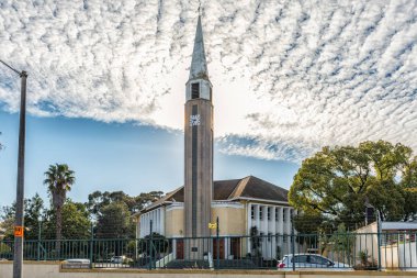 Stellenbosch, Güney Afrika, 15 Ağustos 2018: Stellenbosch kuzeyde Stellenbosch, Batı Cape Eyaleti Islah Flamanca kilise