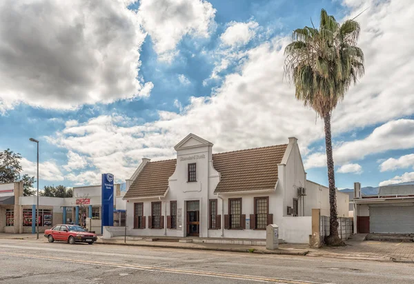 Citrusdal Sudáfrica Agosto 2018 Una Escena Callejera Con Histórico Edificio — Foto de Stock