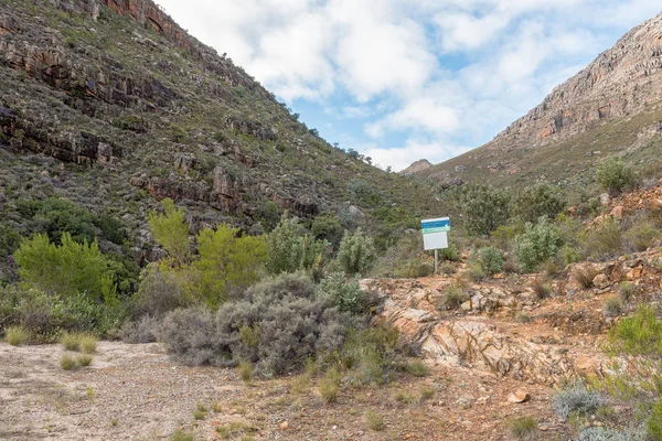 Cederberg Południowa Afryka Sierpień 2018 Początku Szlak Turystyczny Duiwelsgat Przebiegu — Zdjęcie stockowe