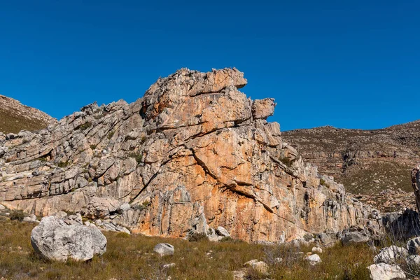 Formations Rocheuses Sur Croix Malte Près Dwarsrivier Dans Les Monts — Photo