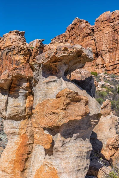 西开普省Cederberg山区Truitjieskraal的岩层 — 图库照片