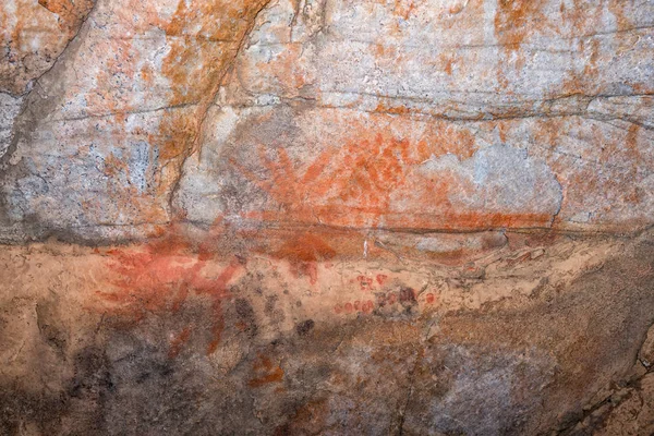 San Schilderijen Bij Truitjieskraal Het Cederberggebergte Van Provincie West Kaap — Stockfoto