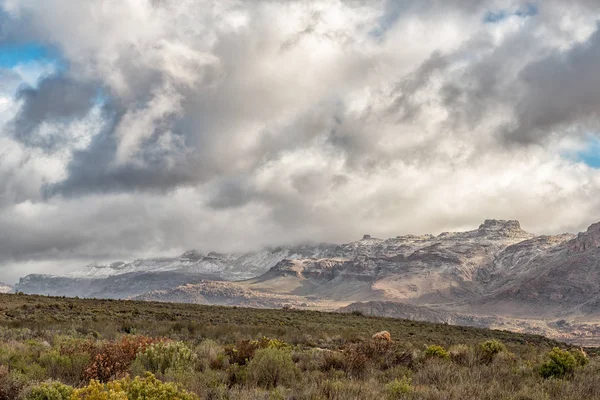 Fynbos Paisaje Montañoso Visto Desde Paso Kromrivier Las Montañas Cederberg — Foto de Stock