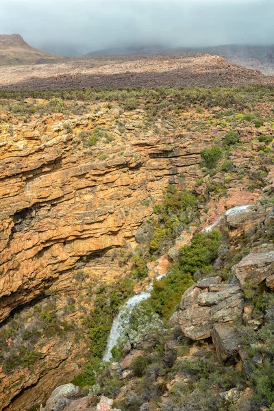 南非西开普省塞德伯格山脉的埃塞尔班克瀑布 — 图库照片