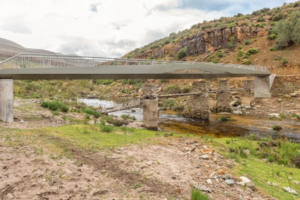 Yeni Yaya Köprüsü Üzerinde Wupperthal Cederberg Dağlarda Batı Cape Eyaleti — Stok fotoğraf