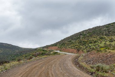 Hoek Se Berg Pass Wupperthal ve Cederberg dağlarda Batı Cape Eyaleti Clanwilliam arasındaki yolda