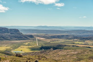 Cederberg dağlar Batı Cape Eyaleti Pakhuis geçişte dan görüldüğü gibi Kuzey-doğuya doğru görünümü
