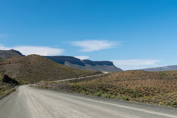 Paisaje Carretera R355 Paso Bloukrans Entre Calvinia Parque Nacional Tankwa — Foto de Stock