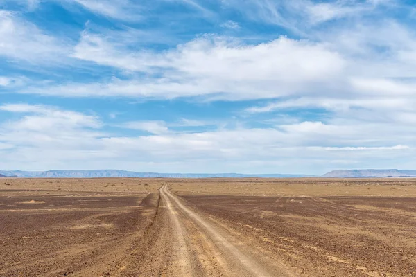 南非北开普省坦克瓦卡鲁地区遭受旱灾的一条道路 — 图库照片