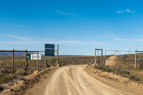 Tankwa Karoo National Park South Africa August 2018 Eastern Entrance — Stock Photo, Image