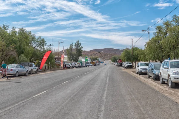 Williston Sudafrica Agosto 2018 Una Scena Strada Con Veicoli Imprese — Foto Stock