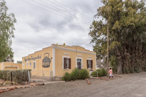 Vosburg Sydafrika September 2018 Gatan Scen Med Coffee Shop Ett — Stockfoto