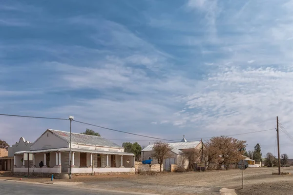 Strydenburg Sudáfrica Septiembre 2018 Escena Callejera Con Casas Antiguas Strydenburg — Foto de Stock