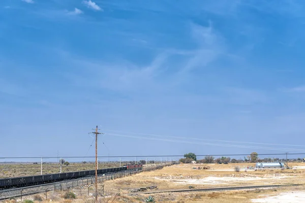 Hopetown Sydafrika September 2018 Ett Tåg Den Huvudsakliga Järnvägen Mellan — Stockfoto