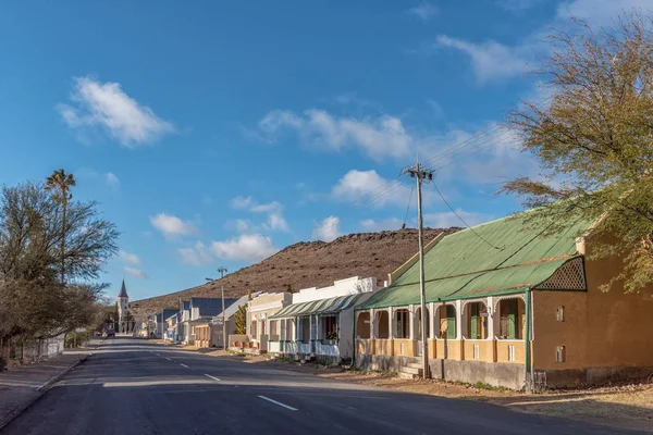 Victoria West Sudáfrica Agosto 2018 Una Escena Callejera Con Casas — Foto de Stock