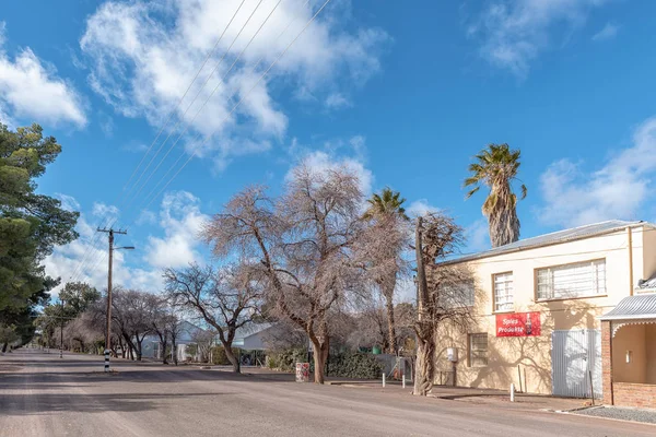 Loxton Sudafrica Agosto 2018 Una Scena Strada Con Attività Case — Foto Stock