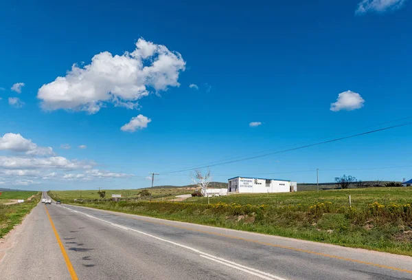 Helena Bay South Africa August 2018 Road Landscape Butchery Vehicles — Stock Photo, Image