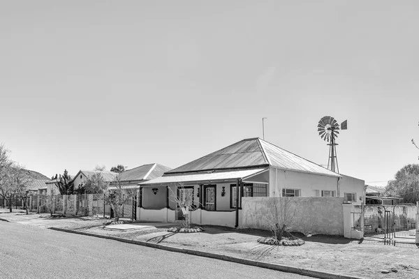 Aar Zuid Afrika Augustus 2018 Een Monochroom Straatbeeld Met Oude — Stockfoto