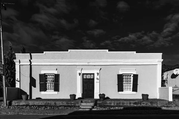 ビクトリア ウェスト サウス アフリカ 2018 歴史的な家 ビクトリア西に北ケープ州のゲストハウスとして使用します モノクロ — ストック写真