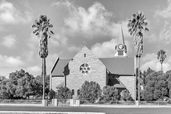 Loxton Jižní Afrika Srpna 2018 Monochromatické Pouliční Scény Holandské Reformované — Stock fotografie