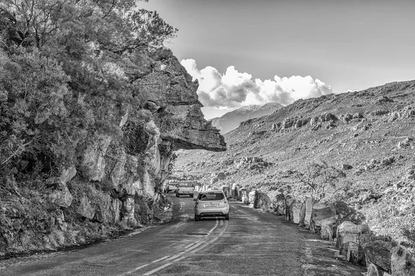 南非班因克洛夫 2018年8月8日 西开普省历史悠久的班因克洛夫山口的 Daces 车辆是可见的 — 图库照片