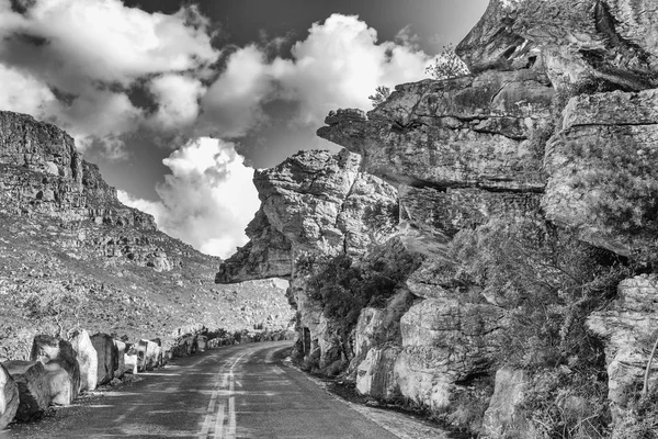 Dacres Pulpit Histórico Bains Kloof Pass Província Cabo Ocidental Monocromático — Fotografia de Stock