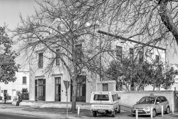 Stellenbosch Jihoafrická Republika Srpna 2018 Historická Berghuis Horský Dům Stellenbosch — Stock fotografie