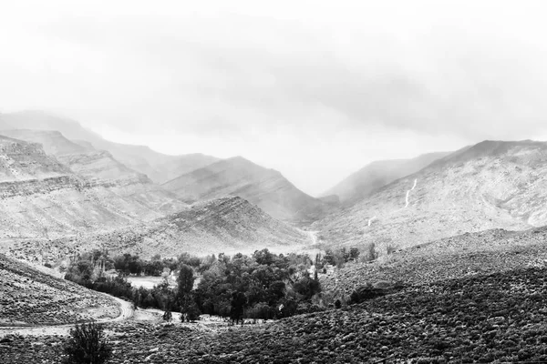 Vista Passo Kouberg Direção Wupperthal Nas Montanhas Cederberg Província Cabo — Fotografia de Stock