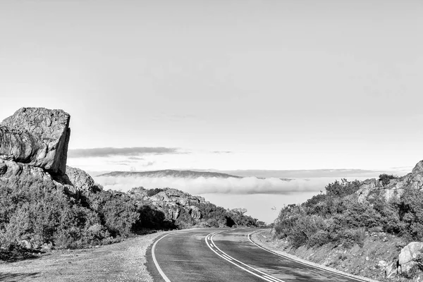 Paso Pakhuis Las Montañas Cederberg Provincia Occidental Del Cabo Monocromo — Foto de Stock